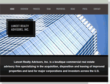 Tablet Screenshot of lancetrealtyadvisors.com